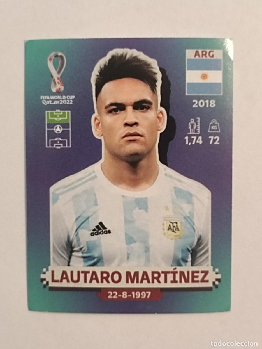Cromos de f&uacute;tbol: #ARG 19 LAUTARO MARTINEZ (ARGENTINA) MUNDIAL QATAR 2022 PANINI