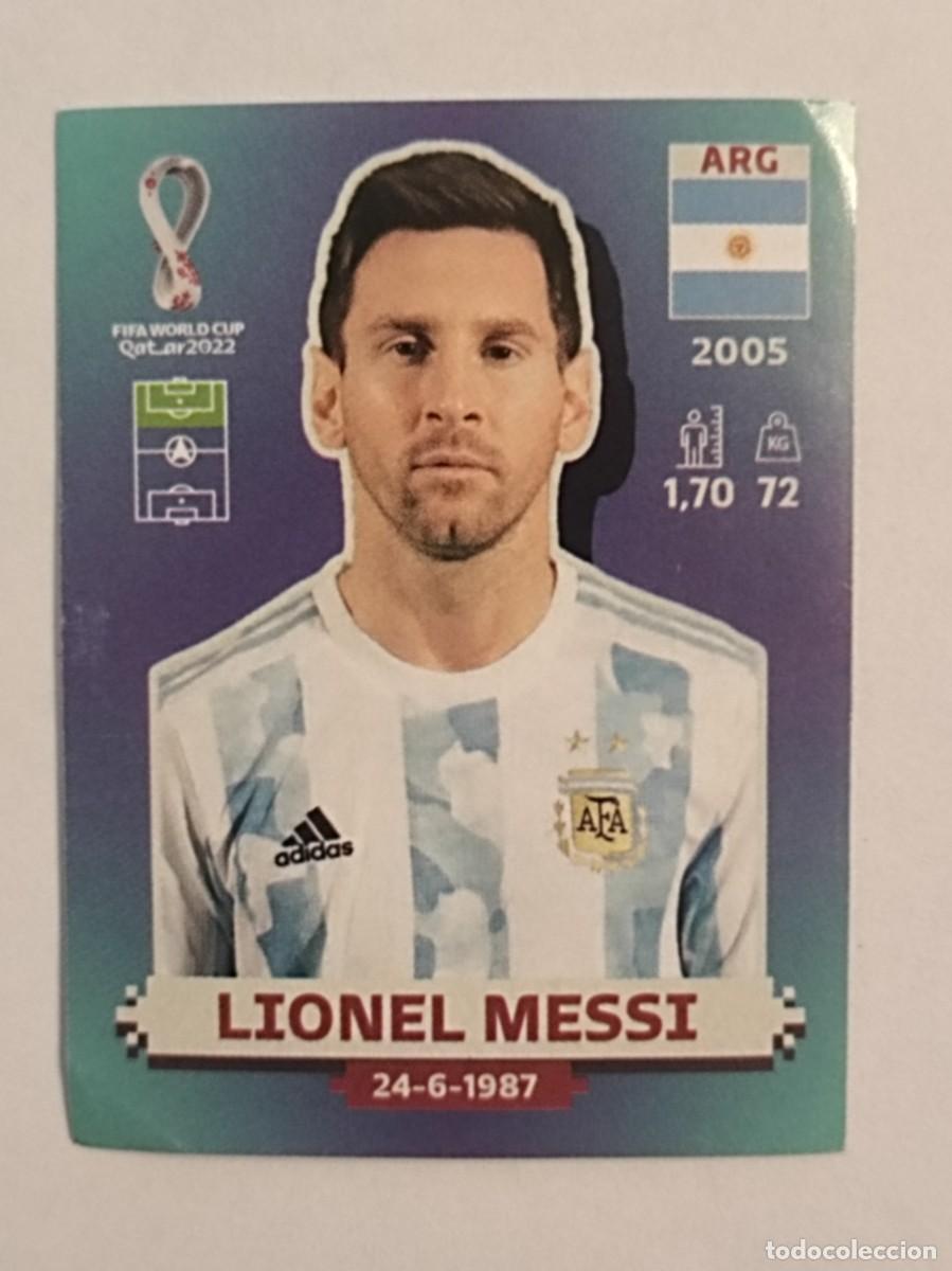 Cromos de f&uacute;tbol: #ARG 20 LIONEL MESSI (ARGENTINA) MUNDIAL QATAR 2022 PANINI