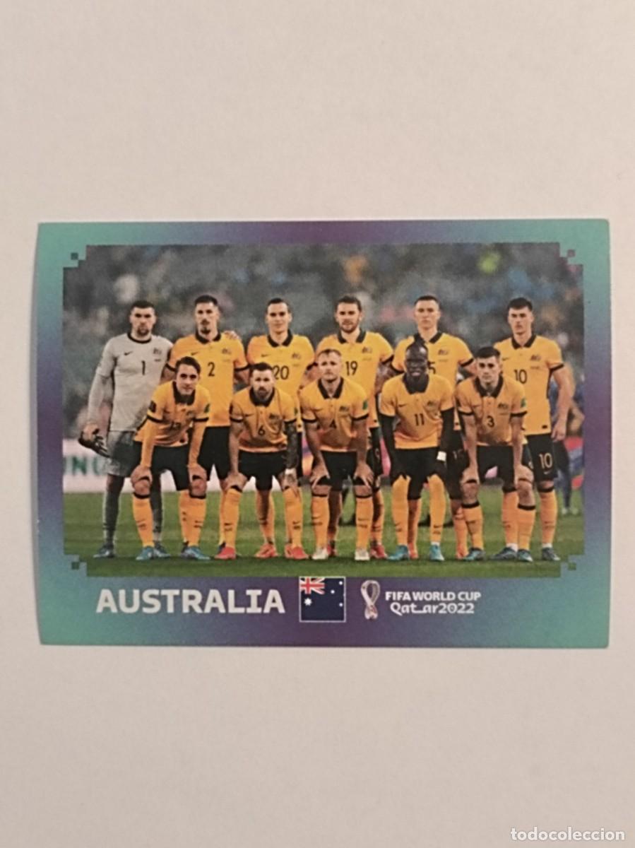 Figurine di Calcio: #AUS 1 EQUIPO (AUSTRALIA) MUNDIAL QATAR 2022 PANINI