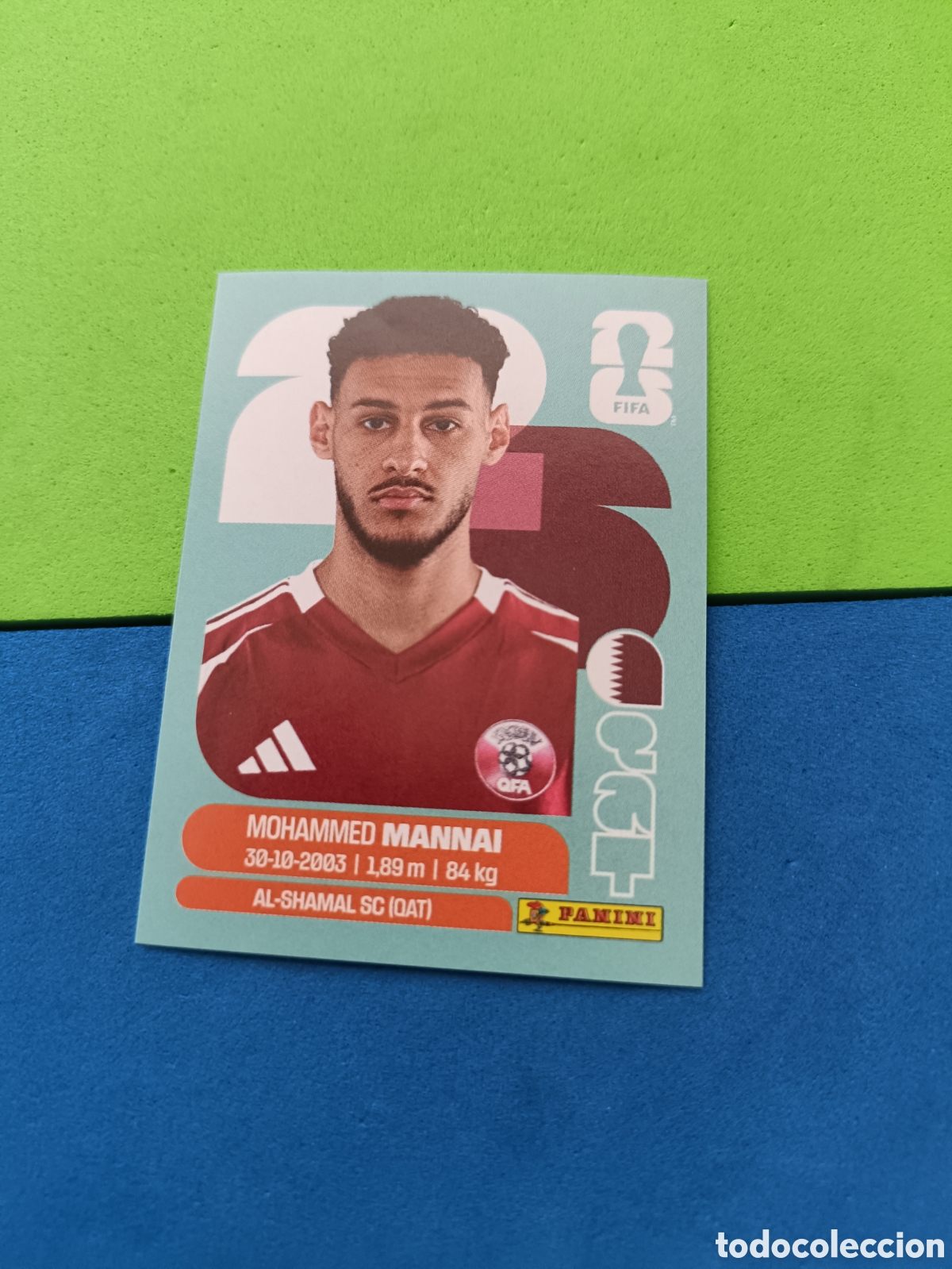 Cromos de f&uacute;tbol: Panini Mundial Fifa World cup 2026 26 sticker - QAT 9 Mannai