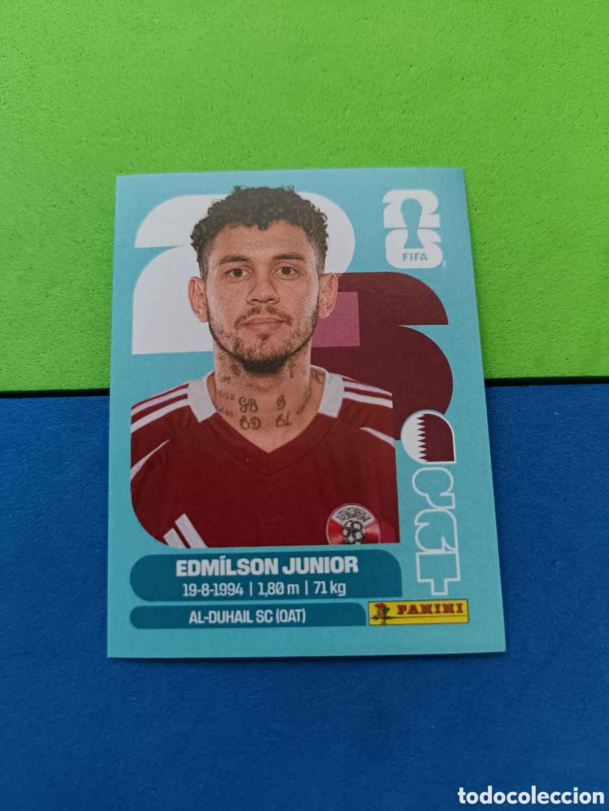 Cromos de f&uacute;tbol: Panini Mundial Fifa World cup 2026 26 sticker - QAT 17 Edmilson Junior