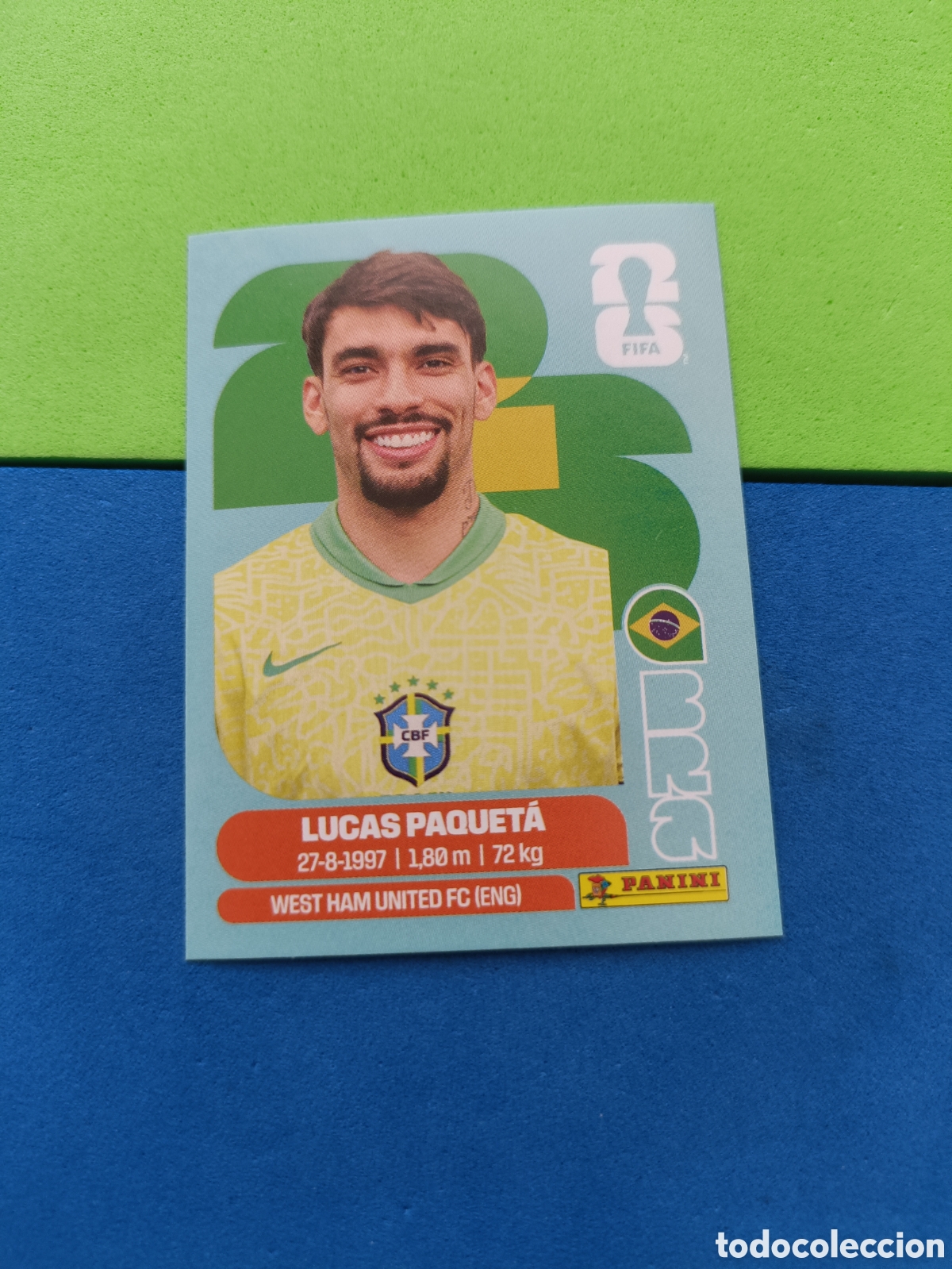 Cromos de f&uacute;tbol: Panini Mundial Fifa World cup 2026 26 sticker - BRA 9 Paqueta