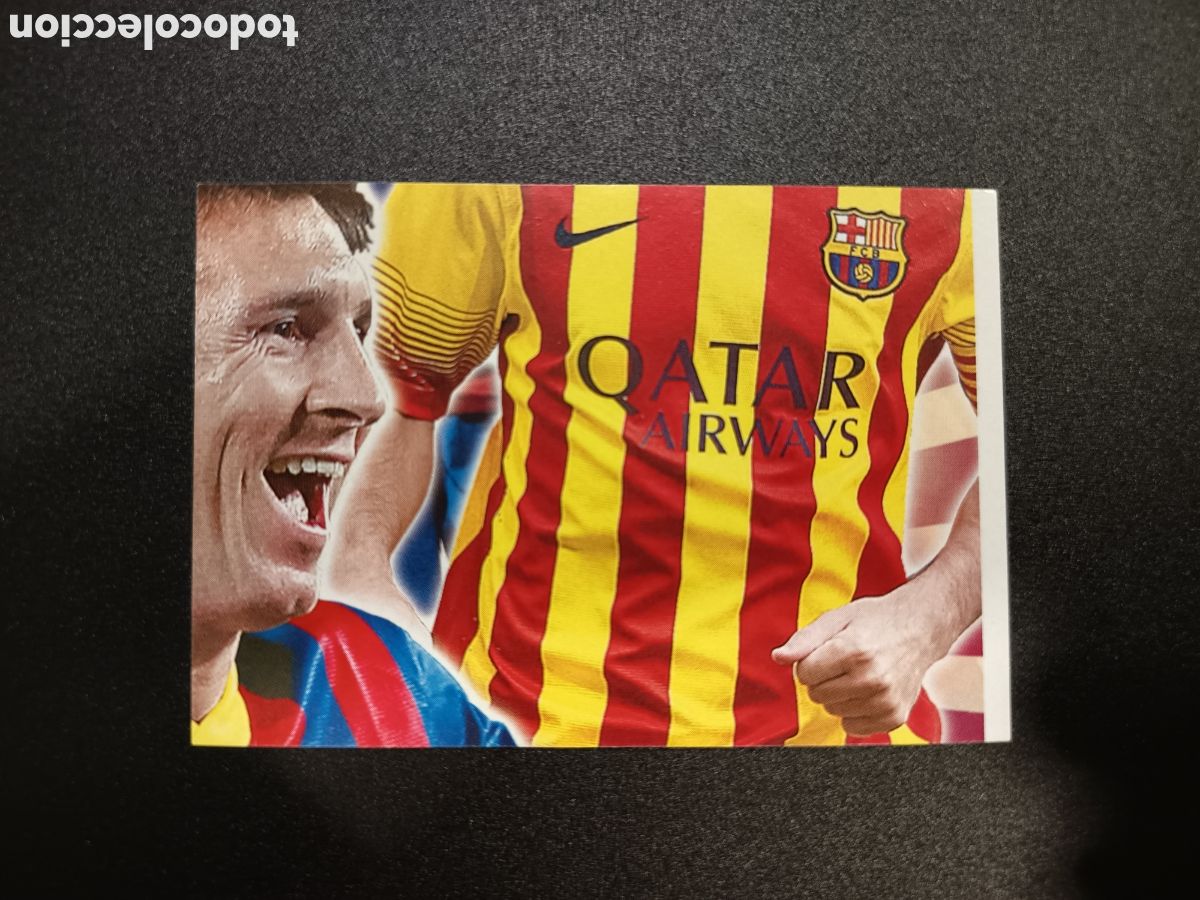 Cromos de f&uacute;tbol: 148 CUADRO MESSI COLECCI&Oacute;N OFICIAL FC BARCELONA PANINI 2013-2014 2013-14 2013 2014