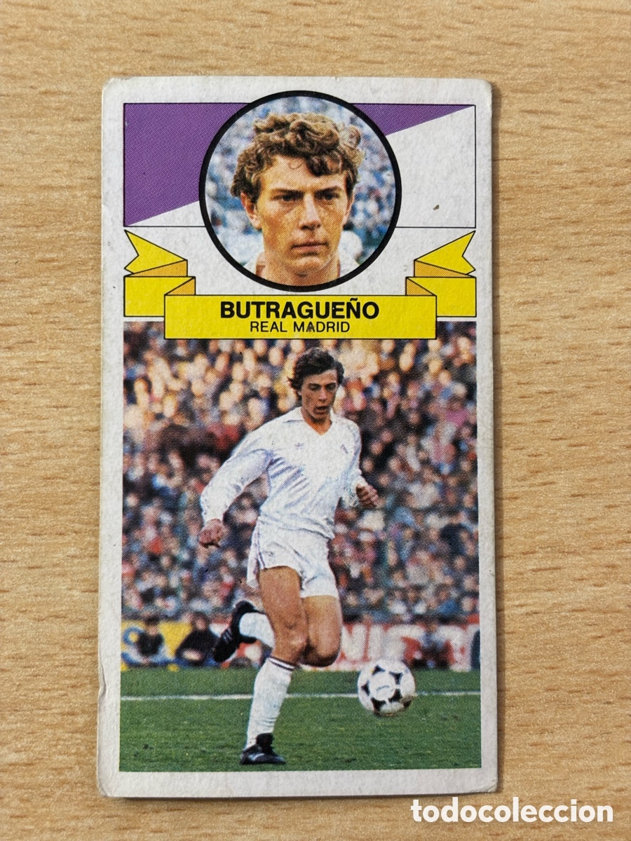 Football Stickers: Butrague&ntilde;o Real Madrid Ediciones Este 85/86 1985 1986 sin pegar versi&oacute;n sin publicidad