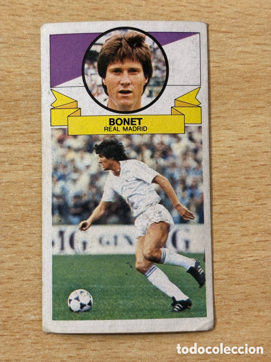 Football Stickers: Bonet Real Madrid Ediciones Este 85/86 1985 1986 sin pegar versi&oacute;n sin publicidad