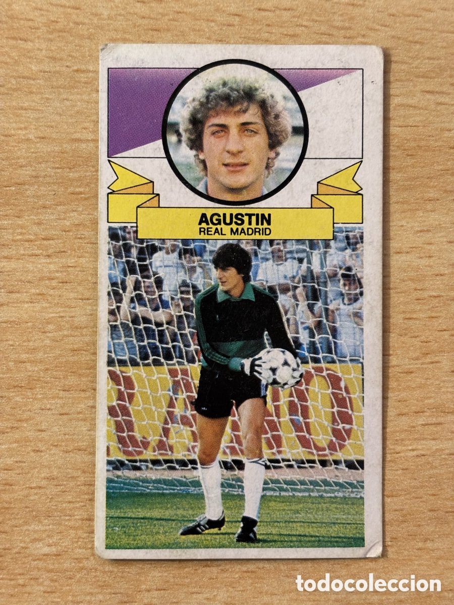 Cromos de f&uacute;tbol: Agust&iacute;n Real Madrid Ediciones Este 85/86 1985 1986 sin pegar versi&oacute;n sin publicidad