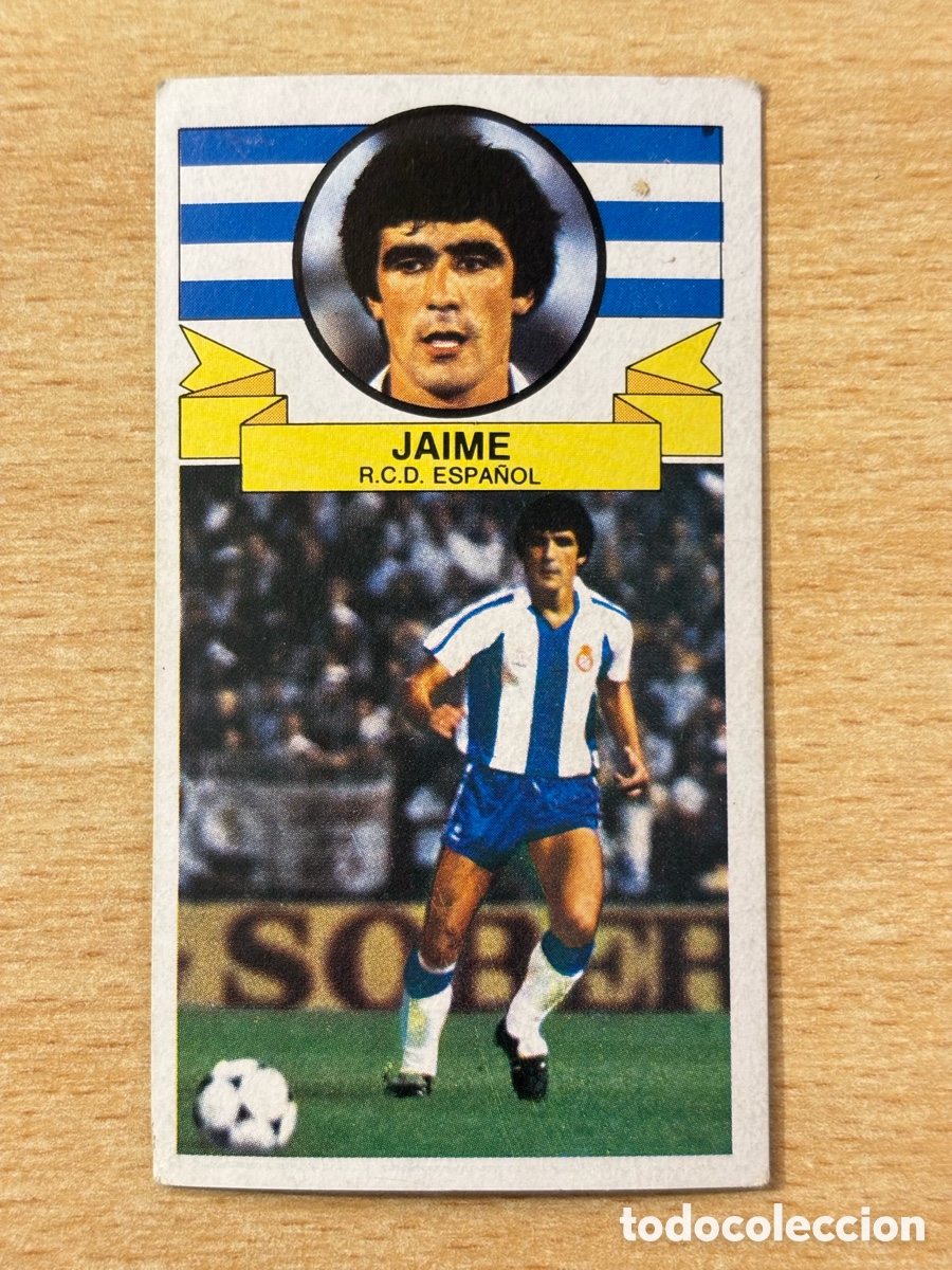 Cromos de f&uacute;tbol: Jaime Baja RCD Espa&ntilde;ol Ediciones Este 85/86 1985 1986 sin pegar
