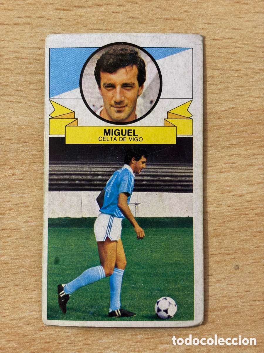 Cromos de f&uacute;tbol: Miguel Celta de Vigo Baja Ediciones Este 85/86 1985 1986 sin pegar