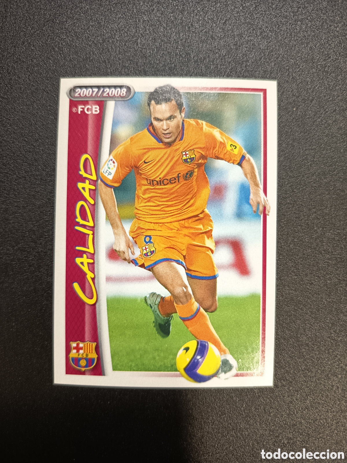 Figurine di Calcio: 105 INIESTA COLECCI&Oacute;N OFICIAL FC BARCELONA PANINI 2007-2008 2007-08 2007 2008