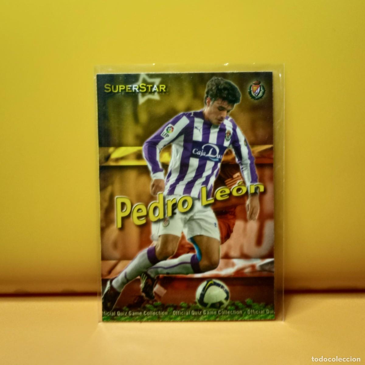 Football Stickers: MUNDICROMO 2009 2010 09 10 REAL VALLADOLID SUPERSTAR MATE PEDRO LE&Oacute;N 430 (BAJA)
