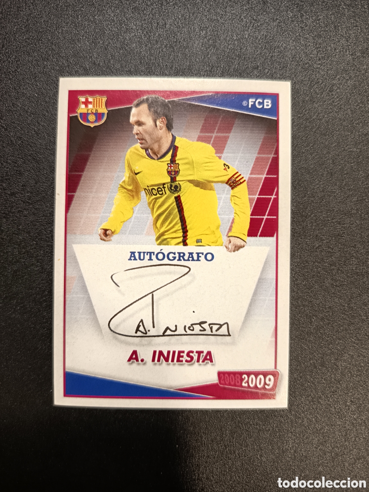Figurine di Calcio: 108 INIESTA COLECCI&Oacute;N OFICIAL FC BARCELONA PANINI 2008-2009 2008-09 2008 2009