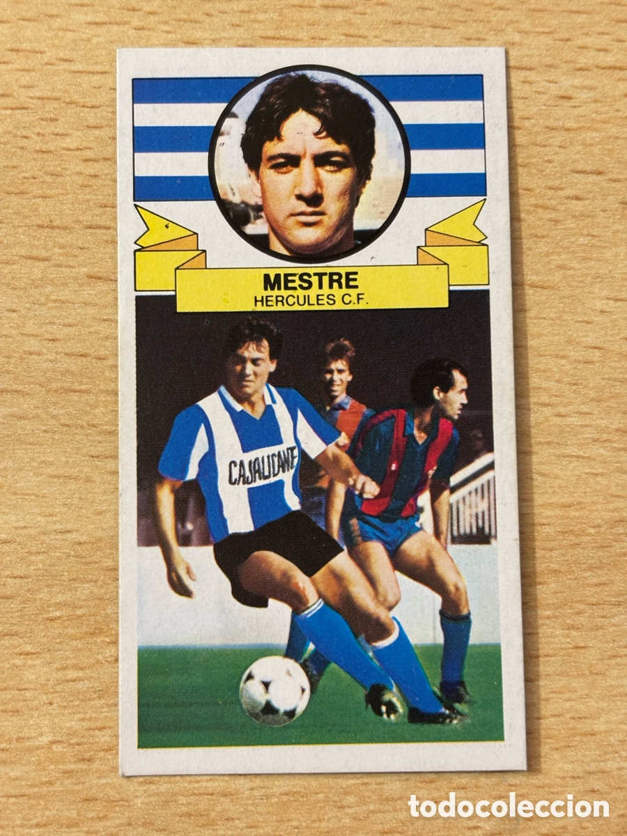 Cromos de f&uacute;tbol: Mestre Fichaje 13 Baja H&eacute;rcules CF Ediciones Este 85/86 1985 1986 sin pegar