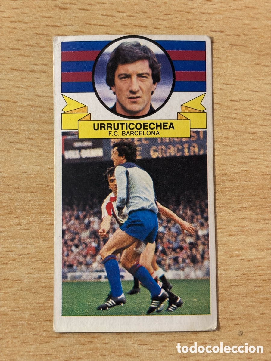 Cromos de f&uacute;tbol: Urruticoechea FC Barcelona Ediciones Este 85/86 1985 1986 sin pegar