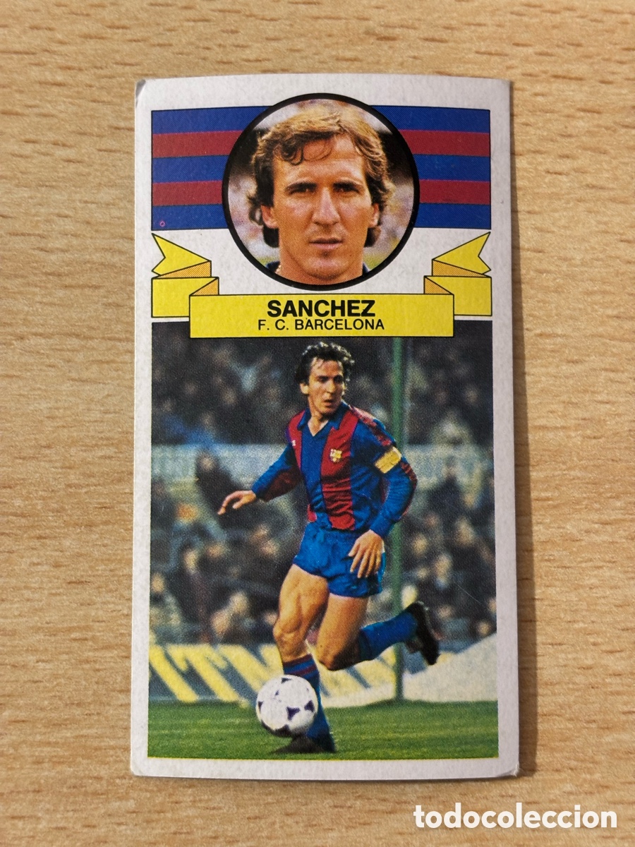 Figurine di Calcio: S&aacute;nchez FC Barcelona Ediciones Este 85/86 1985 1986 sin pegar