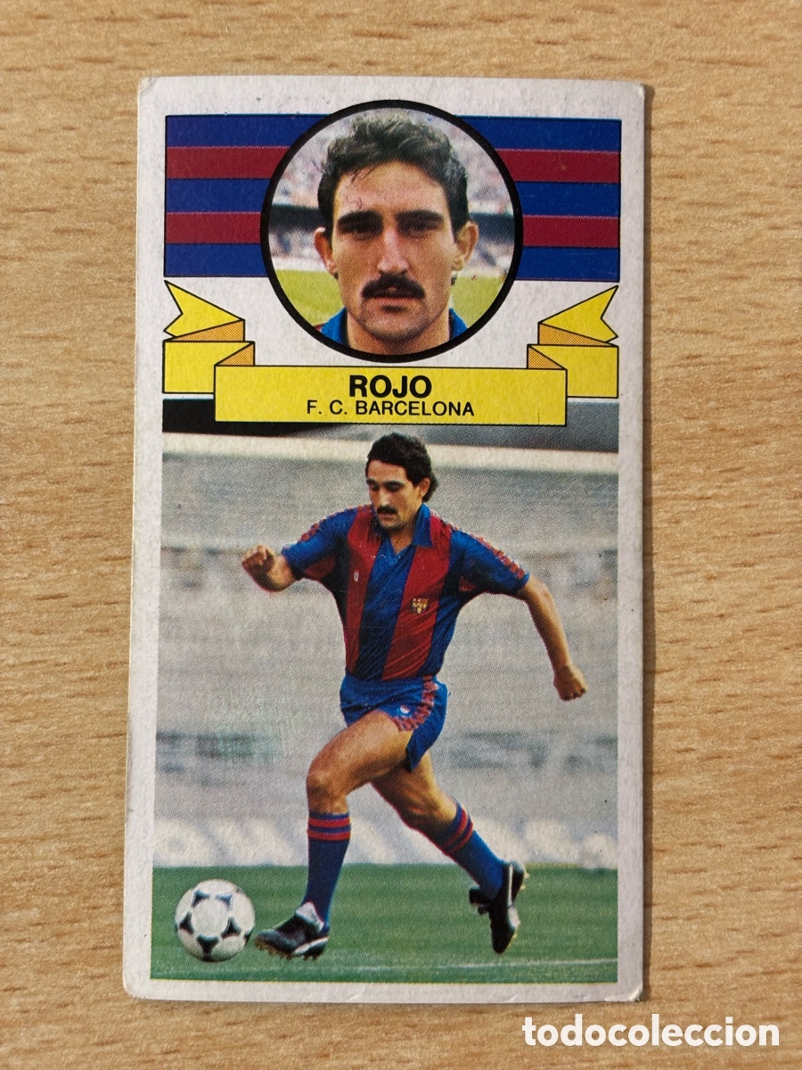 Figurine di Calcio: Rojo FC Barcelona Ediciones Este 85/86 1985 1986 sin pegar