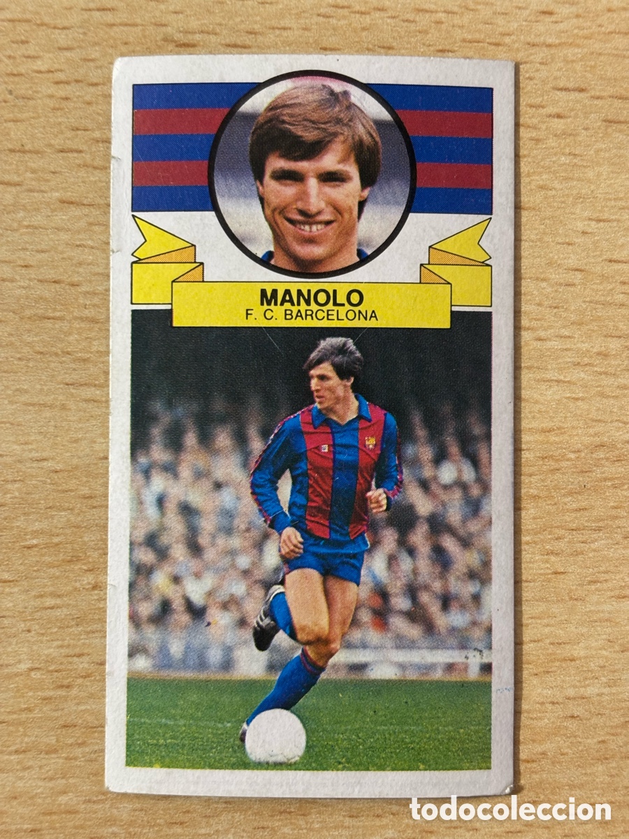 Figurine di Calcio: Manolo FC Barcelona Ediciones Este 85/86 1985 1986 sin pegar