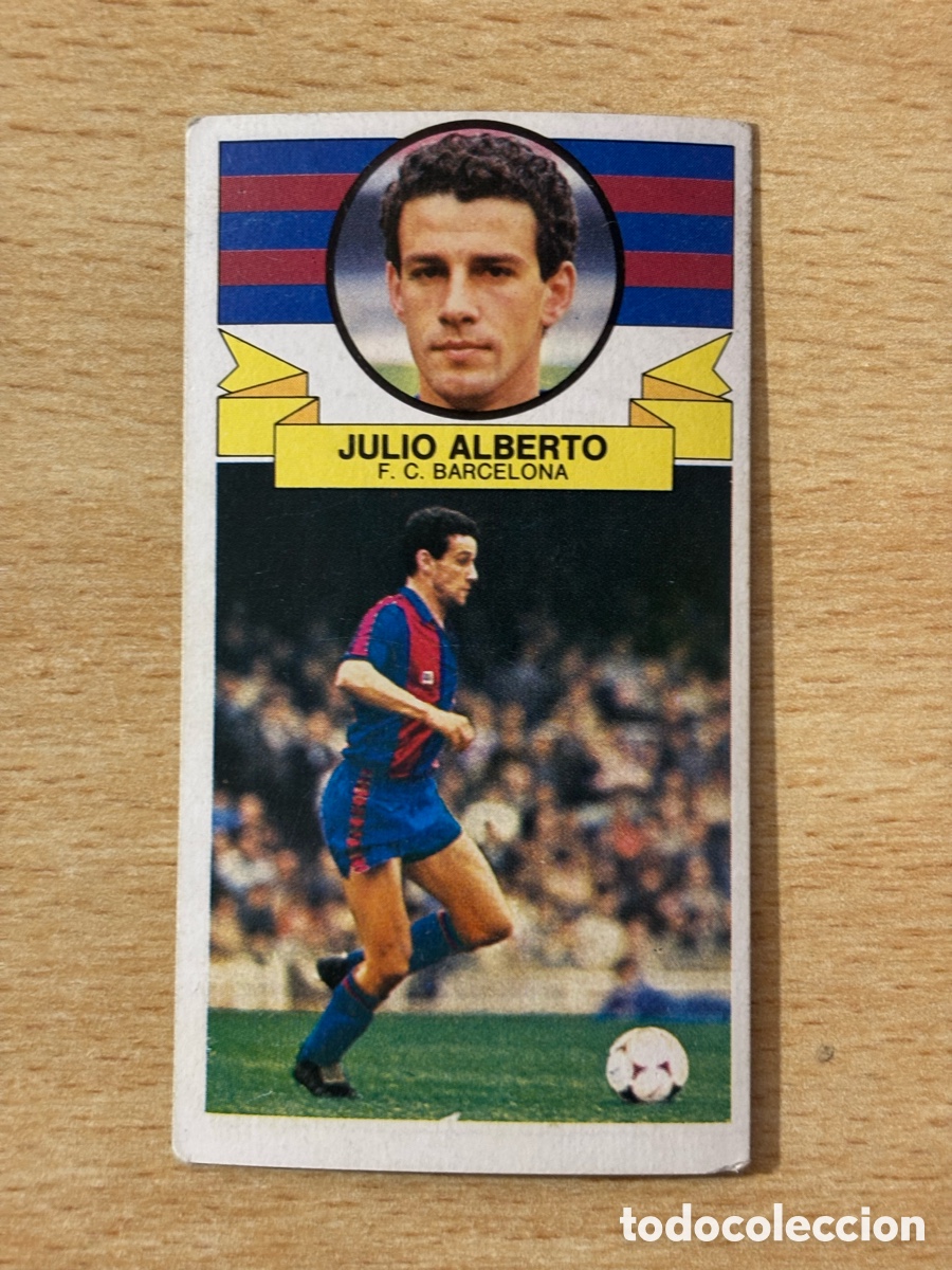 Figurine di Calcio: Julio Alberto FC Barcelona Ediciones Este 85/86 1985 1986 sin pegar
