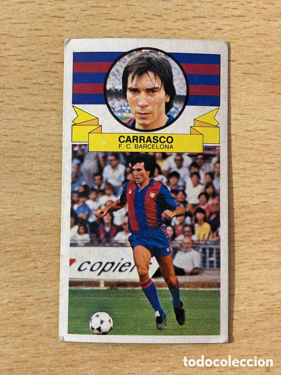 Cromos de f&uacute;tbol: Carrasco FC Barcelona Ediciones Este 85/86 1985 1986 sin pegar