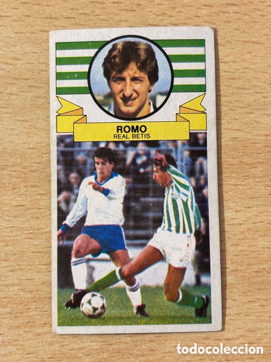 Cromos de f&uacute;tbol: Romo Coloca Real Betis Ediciones Este 85/86 1985 1986 sin pegar