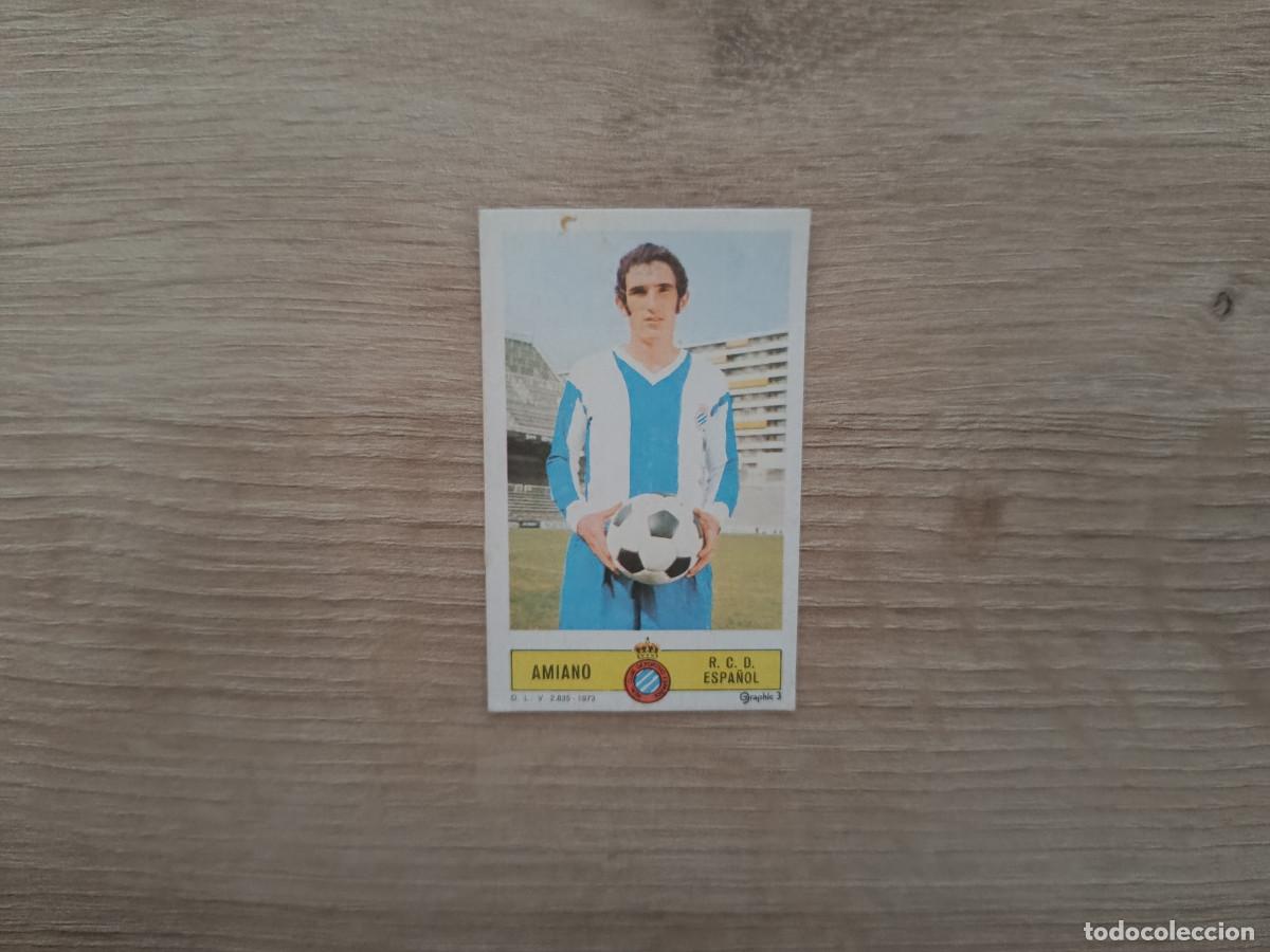 Cromos de f&uacute;tbol: CROMO DE FUTBOL LIGA ESTE AMIANO ESPA&Ntilde;OL DESPEGADO 73 74 1973 1974 D626