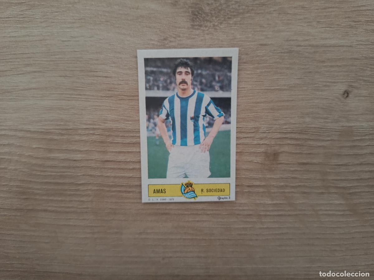 Cromos de f&uacute;tbol: CROMO DE FUTBOL LIGA ESTE AMAS REAL SOCIEDAD DESPEGADO 73 74 1973 1974 D626