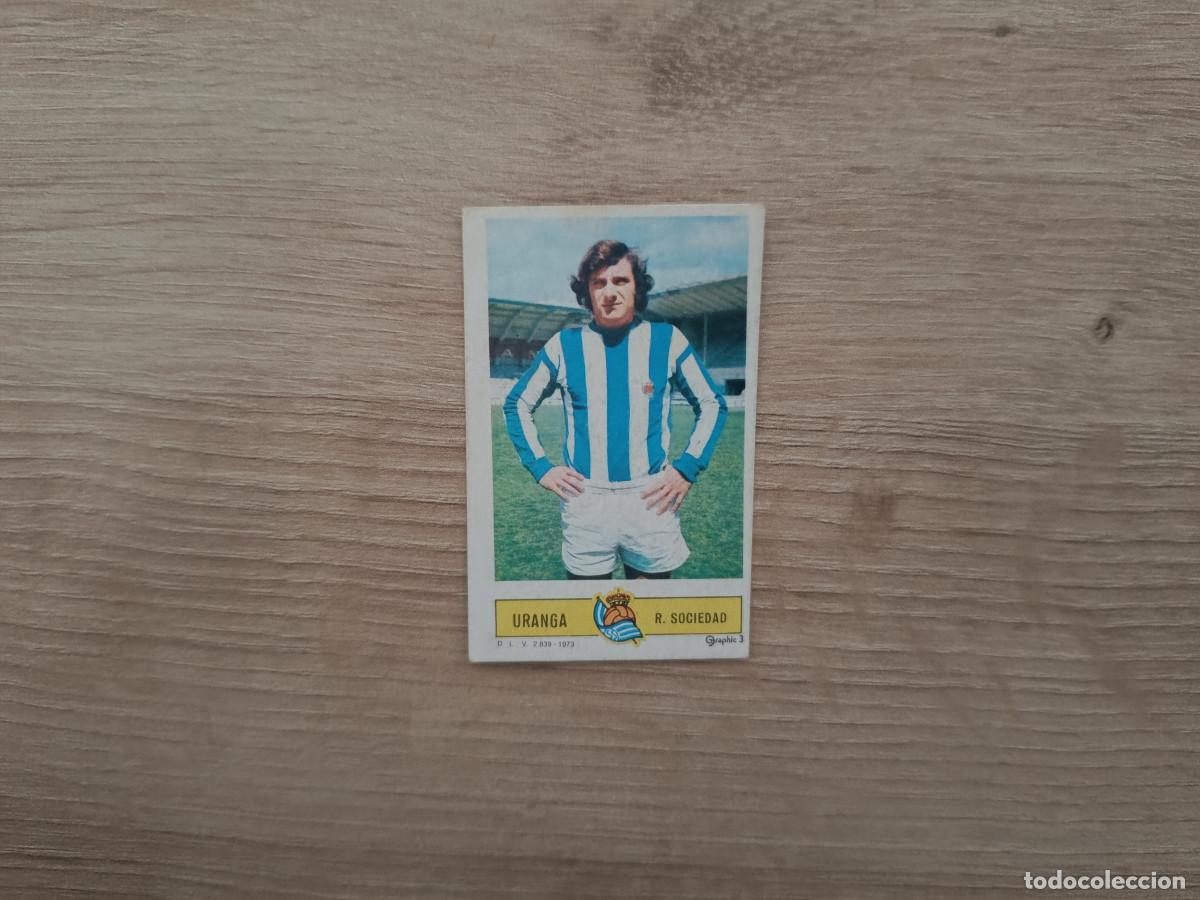 Cromos de f&uacute;tbol: CROMO DE FUTBOL LIGA ESTE URANGA REAL SOCIEDAD DESPEGADO 73 74 1973 1974 D626