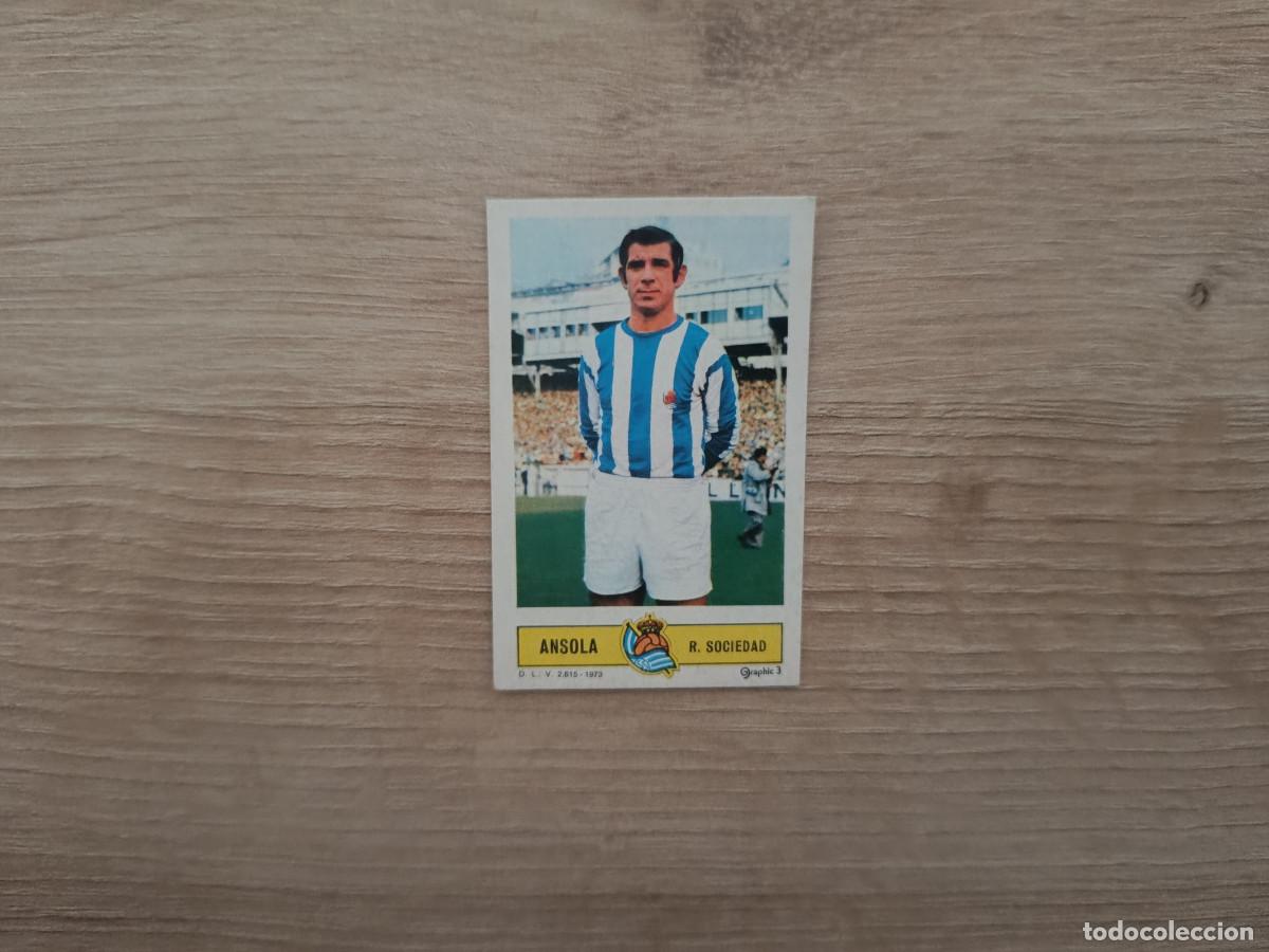 Cromos de f&uacute;tbol: CROMO DE FUTBOL LIGA ESTE ANSOLA REAL SOCIEDAD DESPEGADO 73 74 1973 1974 D626