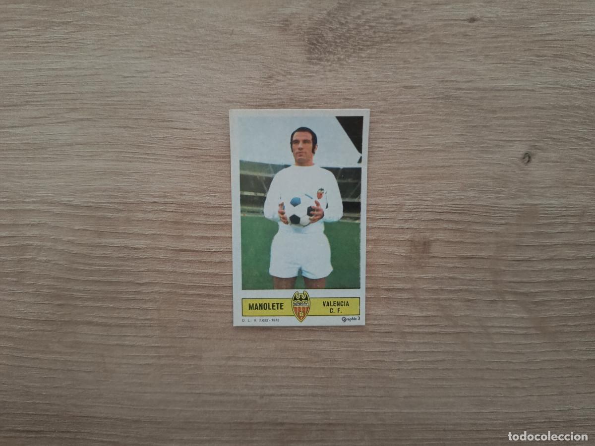 Figurine di Calcio: CROMO DE FUTBOL LIGA ESTE MANOLETE VALENCIA DESPEGADO 73 74 1973 1974 D626