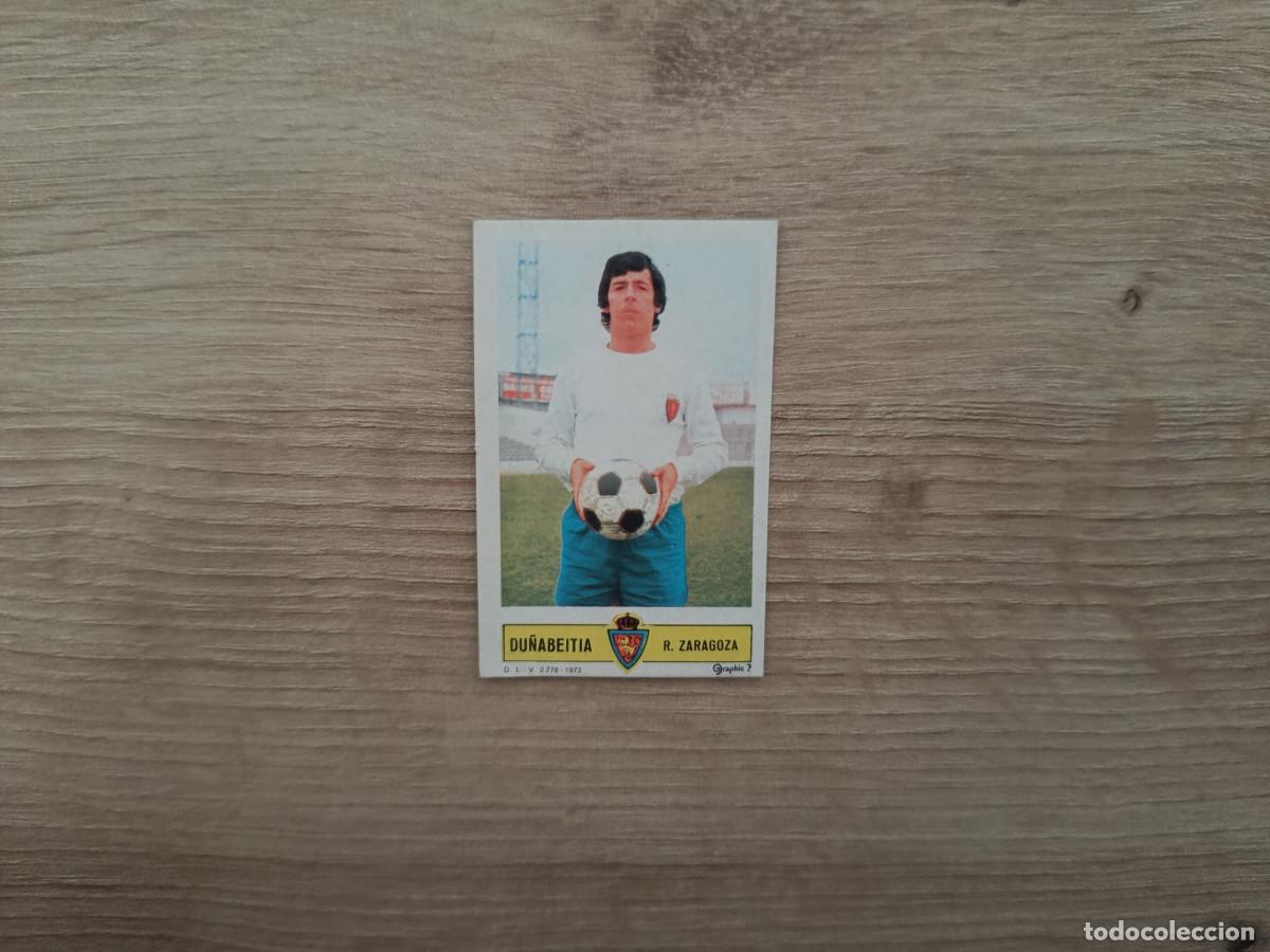 Cromos de Futebol: CROMO DE FUTBOL LIGA ESTE DU&Ntilde;ABEITIA ZARAGOZA DESPEGADO 73 74 1973 1974 D626