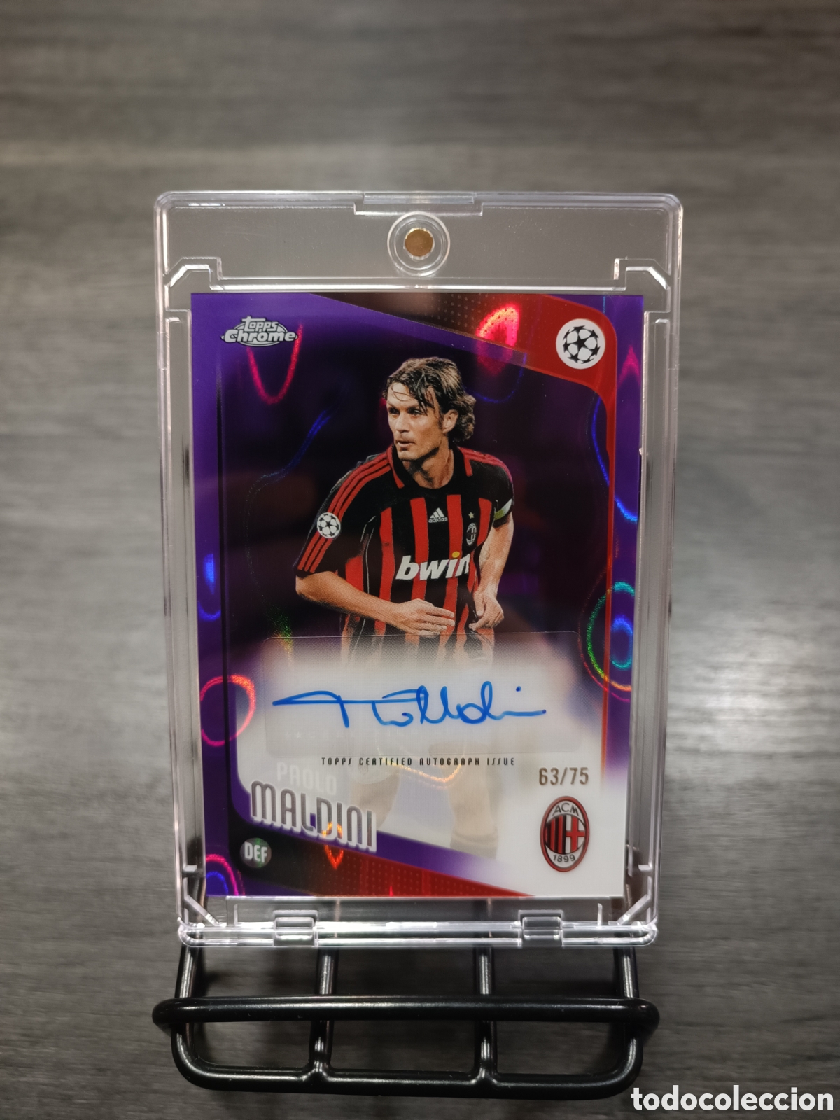 Figurine di Calcio: /75 Auto Maldini Topps Chrome