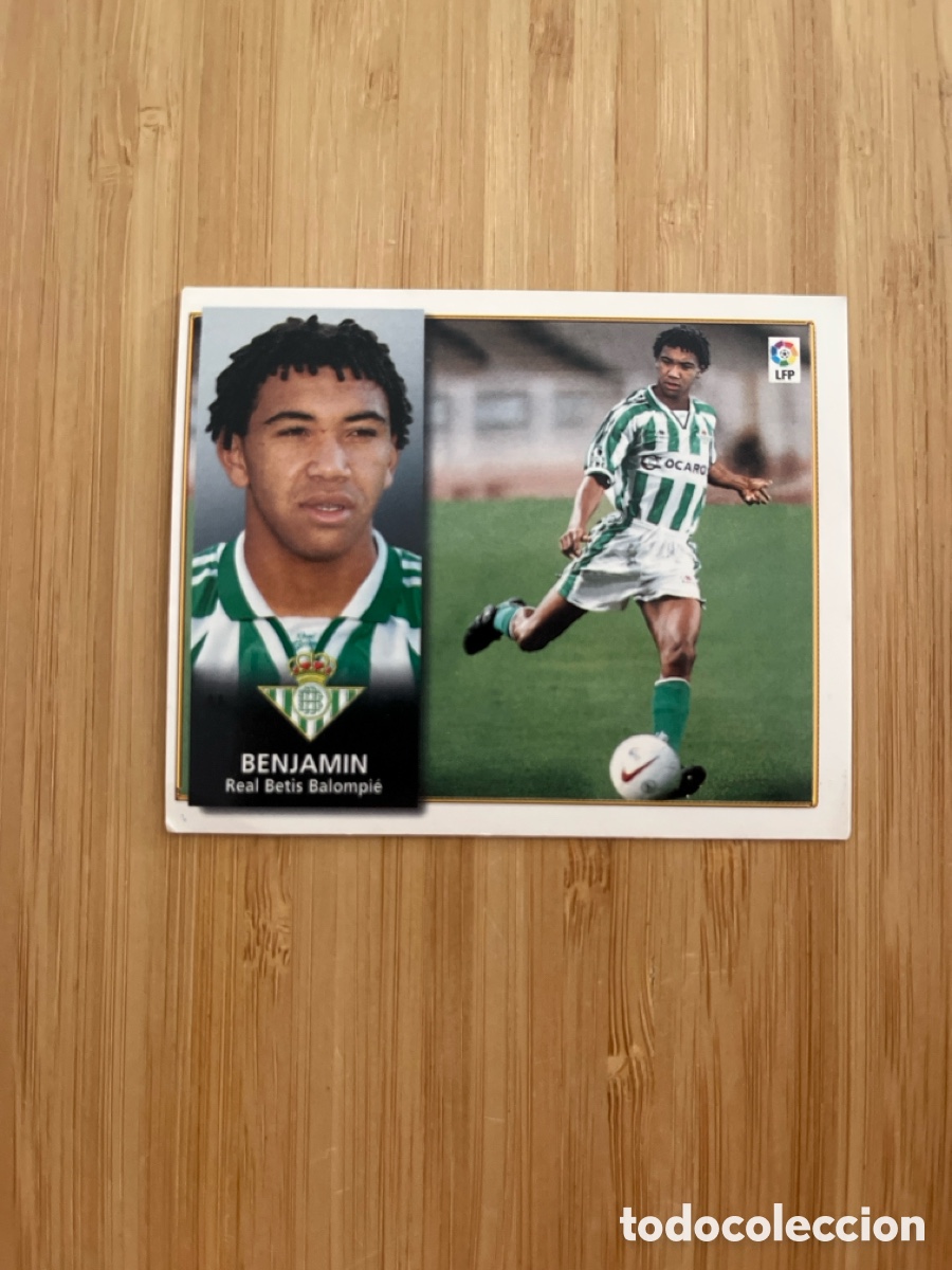 Figurine di Calcio: BENJAMIN REAL BETIS FICHAJE 3 EDICIONES ESTE 98 99 1998 1999 SIN PEGAR FUTBOL UNIFICO ENVIOS