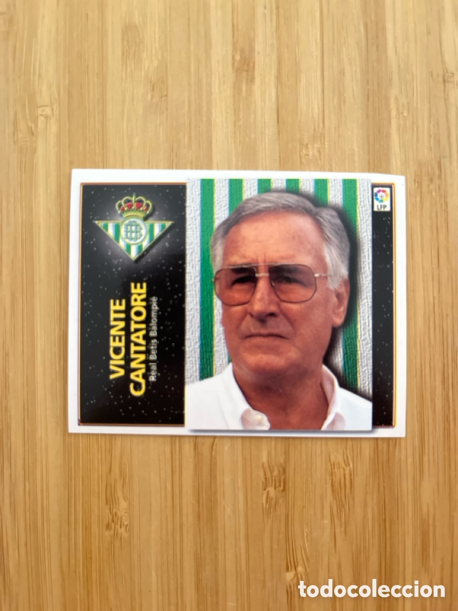 Cromos de Futebol: CANTATORE REAL BETIS MUY DIFICIL EDICIONES ESTE 98 99 1998 1999 SIN PEGAR ESQUINA DERECHA VER FOTOS