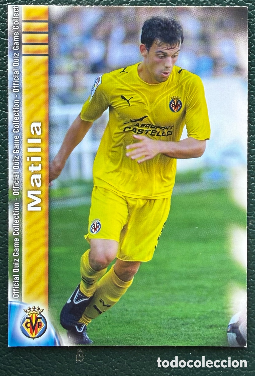 Cromos de f&uacute;tbol: 1164 MATILLA VILLARREAL CF B FICHAS ALBUM MUNDICROMO 2009 2010 09 10