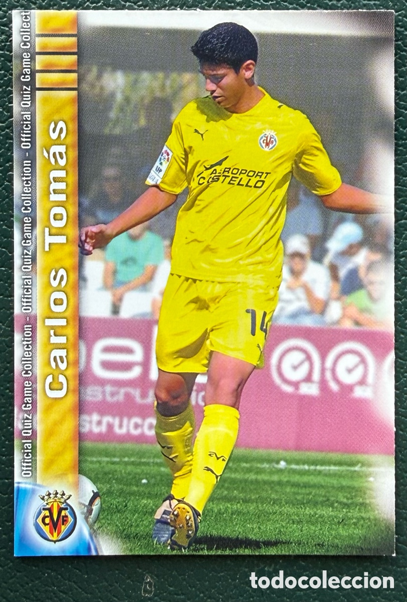 Cromos de f&uacute;tbol: 1166 CARLOS TOMAS VILLARREAL CF B FICHAS ALBUM MUNDICROMO 2009 2010 09 10