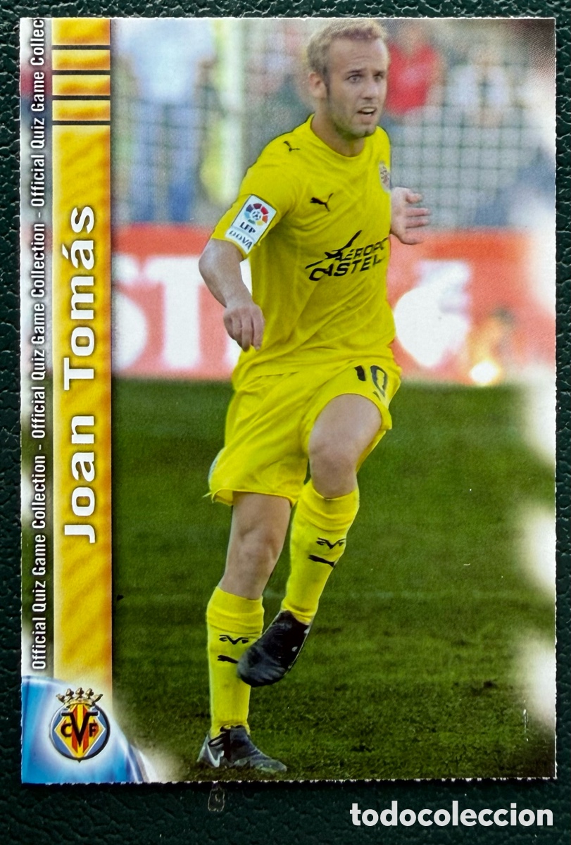 Cromos de f&uacute;tbol: 1170 JOAN TOMAS VILLARREAL CF B FICHAS ALBUM MUNDICROMO 2009 2010 09 10