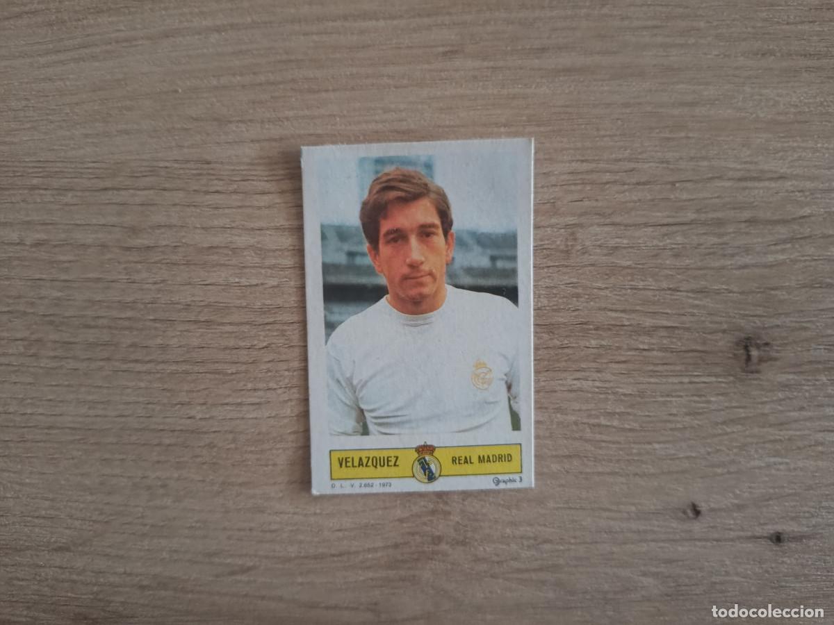 Cromos de f&uacute;tbol: CROMO DE FUTBOL LIGA ESTE VELAZQUEZ REAL MADRID DESPEGADO 73 74 1973 1974 D626