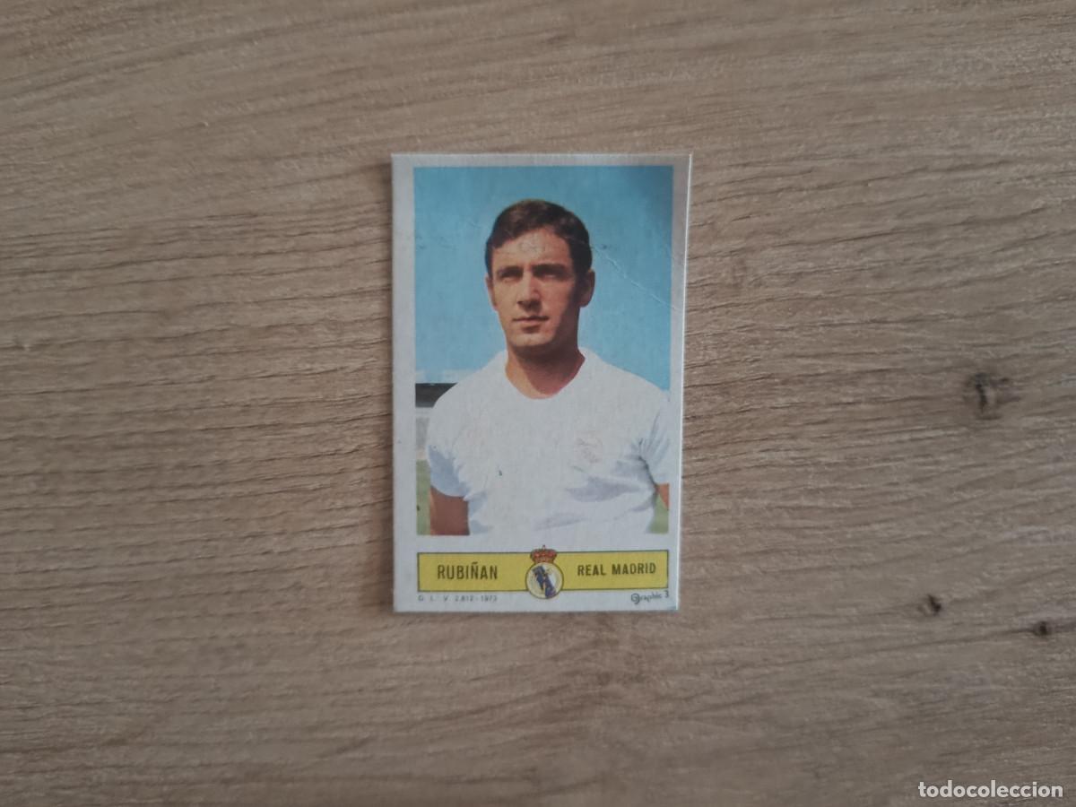Cromos de f&uacute;tbol: CROMO DE FUTBOL LIGA ESTE RUBI&Ntilde;AN REAL MADRID DESPEGADO 73 74 1973 1974 D626