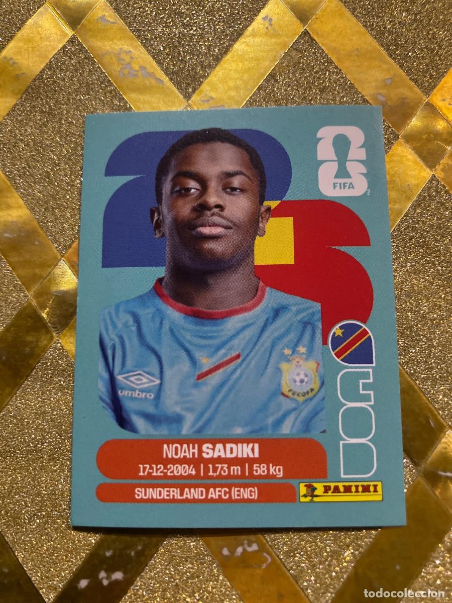 Cromos de f&uacute;tbol: CROMO DE F&Uacute;TBOL NUMERO COD 12 NOAH SADIKI CONGO MUNDIAL 2026 MEXICO-EEUU-CANADA PANINI !