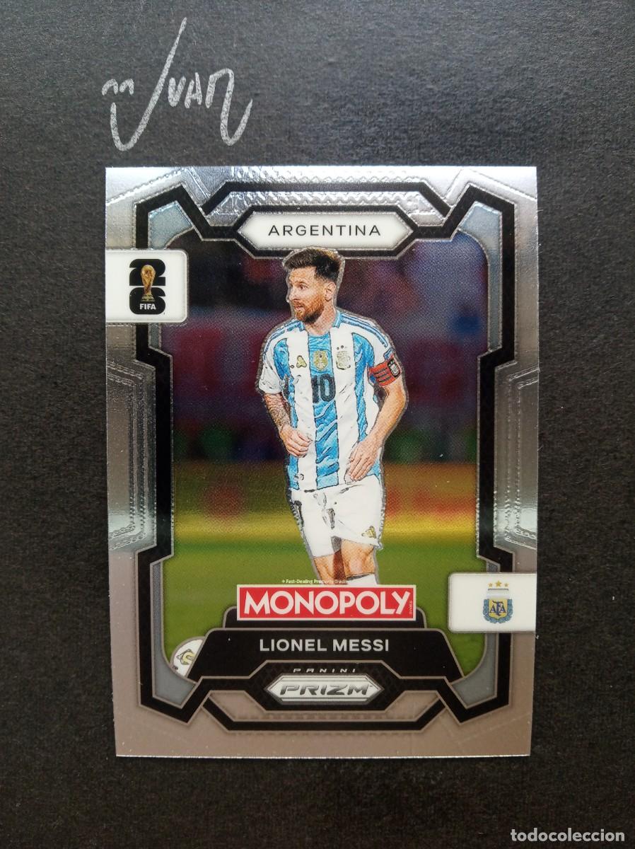 Football Stickers: N&ordm; 1 MESSI ARGENTINA FC BARCELONA MUNDIAL ⚽ PANINI &reg; MONOPOLY PRIZM FIFA WORLD CUP 2026 26 NUEVO