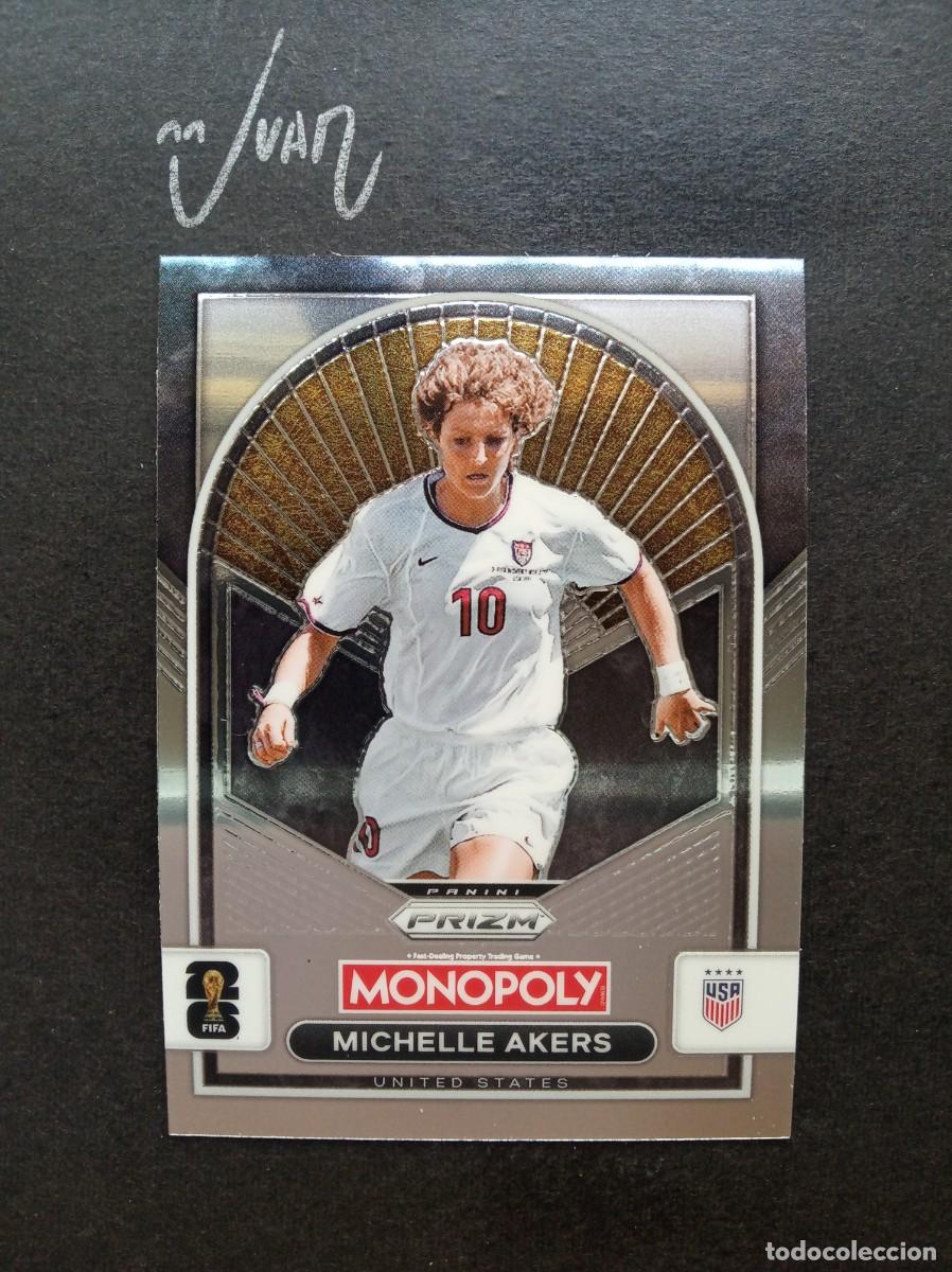 Cromos de f&uacute;tbol: N&ordm; 90 MICHELLE AKERS UNITED STATES WOMEN ⚽ PANINI &reg; MONOPOLY PRIZM FIFA WORLD CUP 2026 26 NUEVO