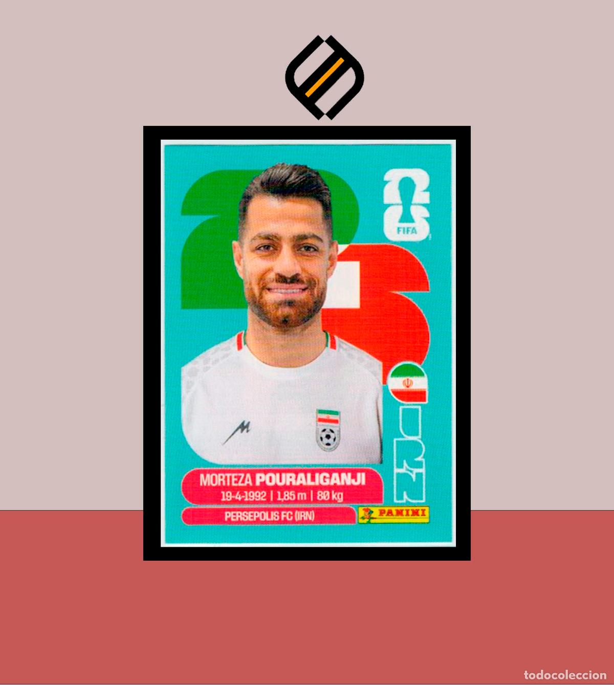 Cromos de f&uacute;tbol: PANINI FIFA CLUB WORLD CUP 2026 26 IRN 3 MORTEZA POURALIGANJI IR&Aacute;N STICKER MUNDIAL MEX CAN USA