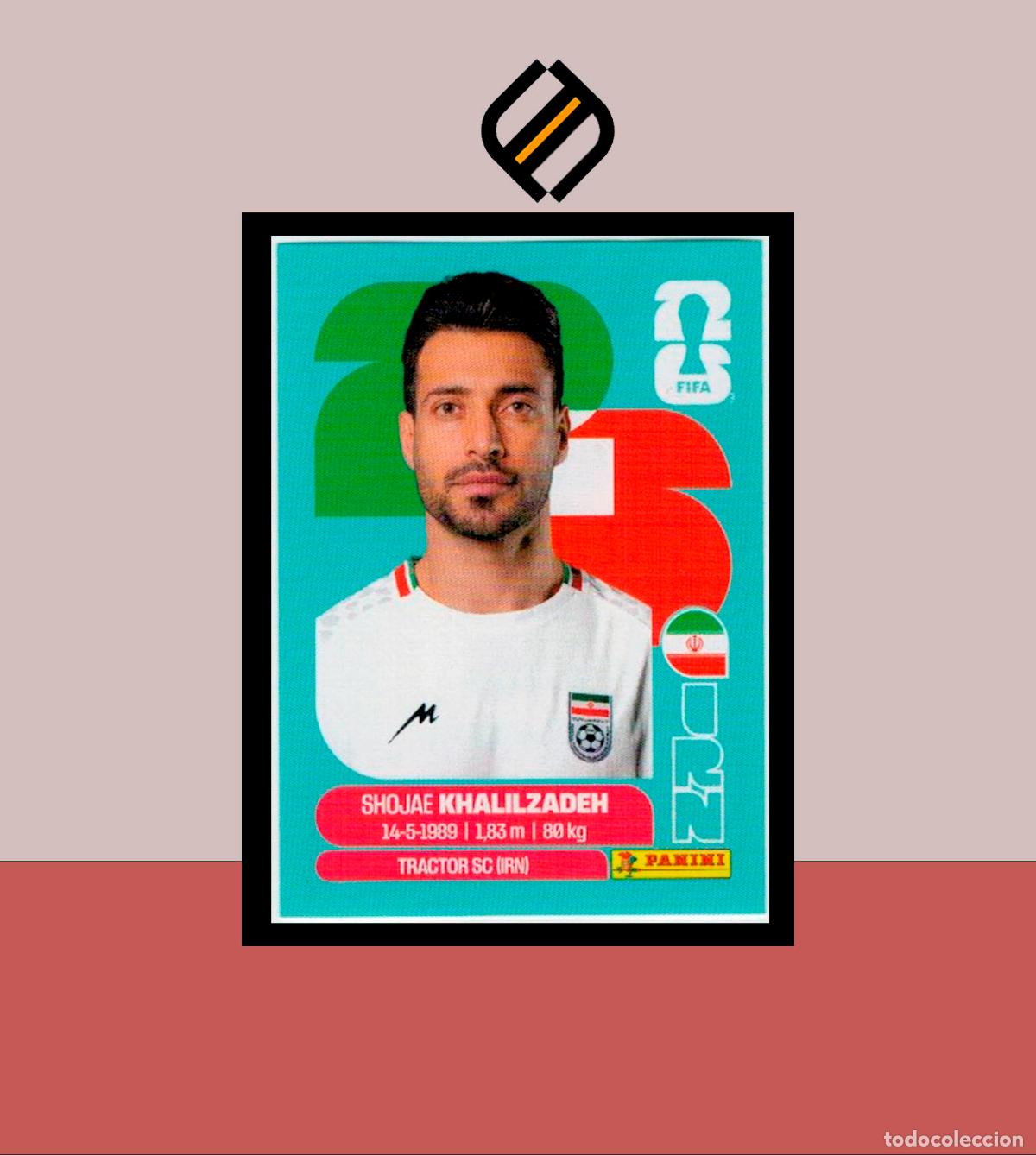 Cromos de f&uacute;tbol: PANINI FIFA CLUB WORLD CUP 2026 26 IRN 6 SHOJAE KHALIZADEH IR&Aacute;N STICKER MUNDIAL MEX CAN USA