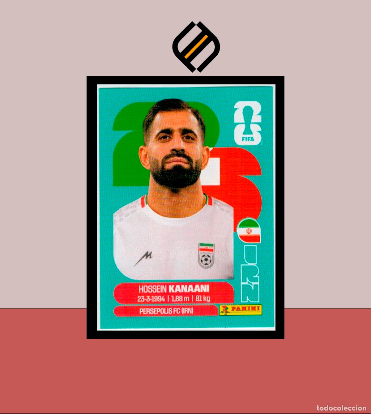 Cromos de f&uacute;tbol: PANINI FIFA CLUB WORLD CUP 2026 26 IRN 8 HOSSEIN KANAANI IR&Aacute;N STICKER MUNDIAL MEX CAN USA