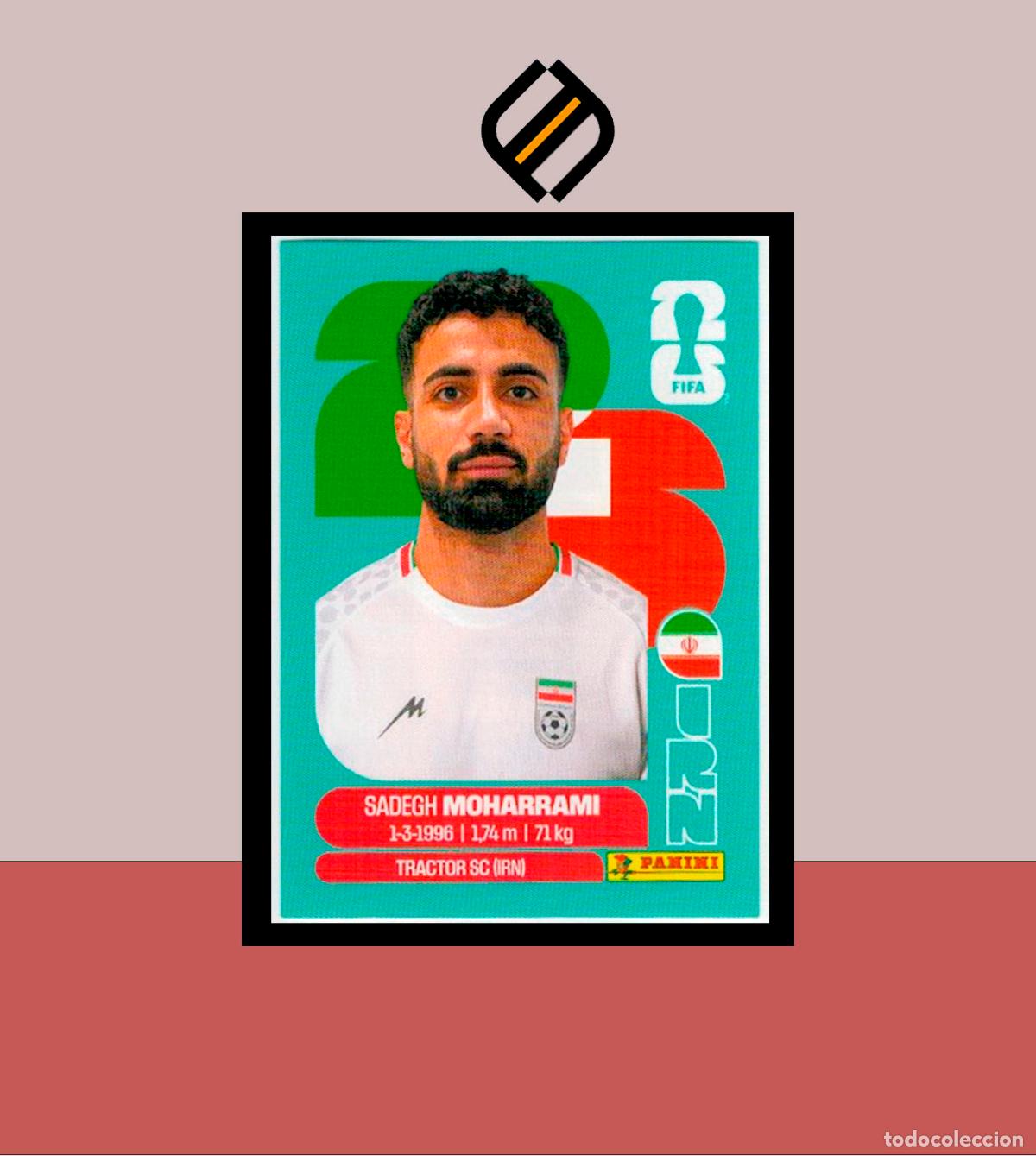 Cromos de f&uacute;tbol: PANINI FIFA CLUB WORLD CUP 2026 26 IRN 9 SADEGH MOHARRAMI IR&Aacute;N STICKER MUNDIAL MEX CAN USA