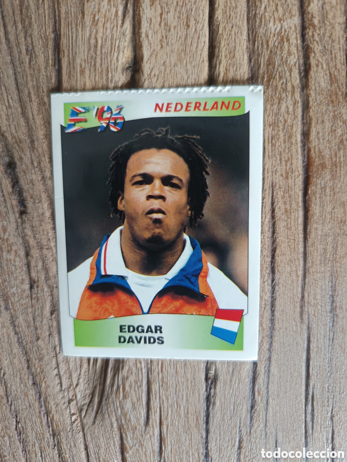 Cromos de f&uacute;tbol: Cromo sin pegar Holanda Davids