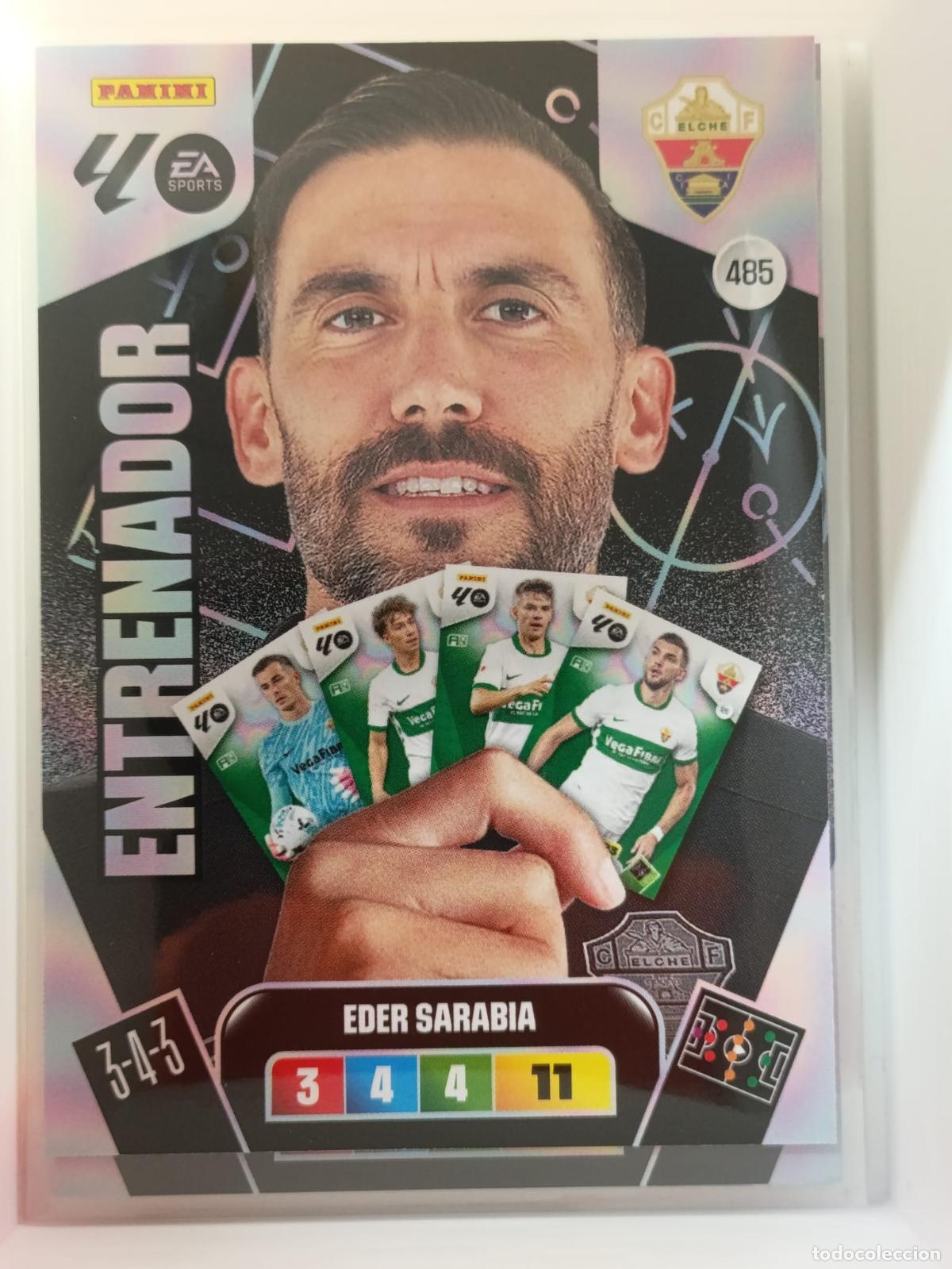 Fu&szlig;ball-Sticker: 21 Eder Sarabia 485 Elche CF Entrenador 2025 2026 Adrenalyn XL Panini Bueno 25 26 Adre Xl - PANINI