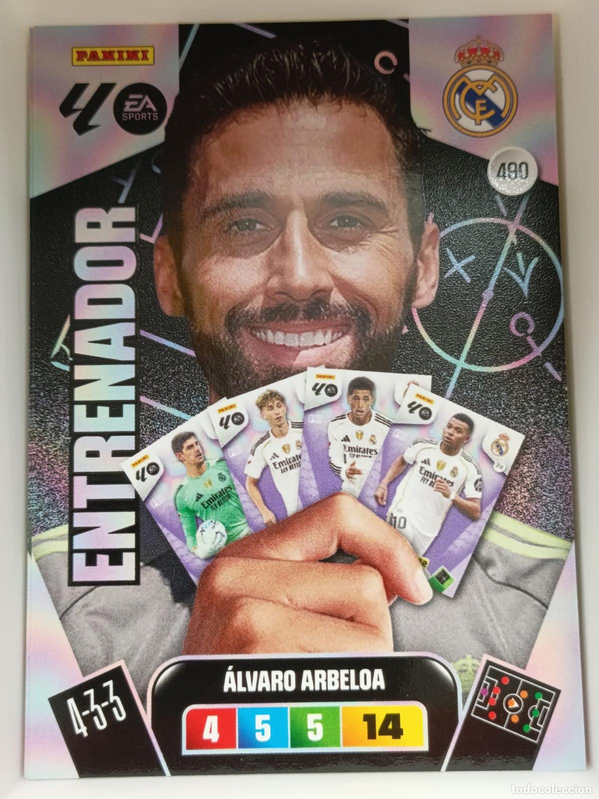 Cromos de f&uacute;tbol: 22 Alvaro Arbeloa 490 Real Madrid CF Entrenador 2025 2026 Adrenalyn XL Panini Bueno 25 26 Adre Xl -