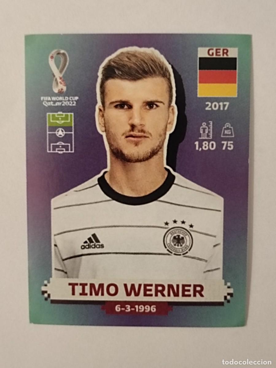 Cromos de f&uacute;tbol: #GER 20 TIMO WERNER (ALEMANIA) MUNDIAL QATAR 2022 PANINI