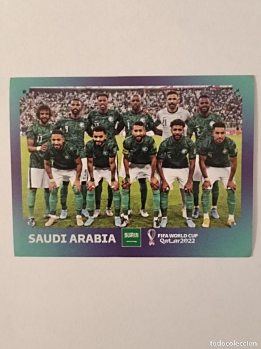 Cromos de f&uacute;tbol: #KSA 1 EQUIPO (ARABIA SAUDI) MUNDIAL QATAR 2022 PANINI