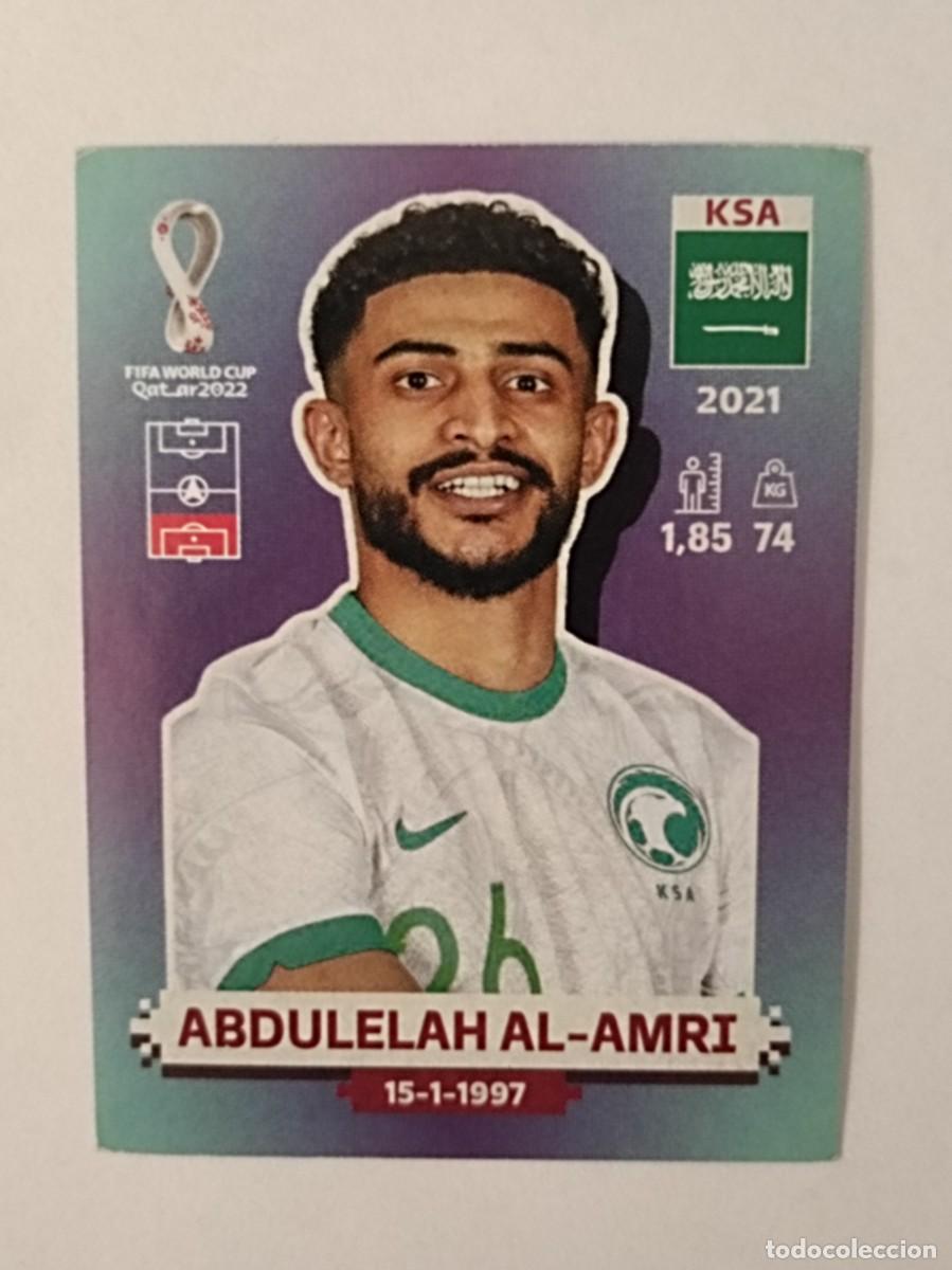 Cromos de f&uacute;tbol: #KSA 5 ABDULELAH AL-AMRI (ARABIA SAUDI) MUNDIAL QATAR 2022 PANINI